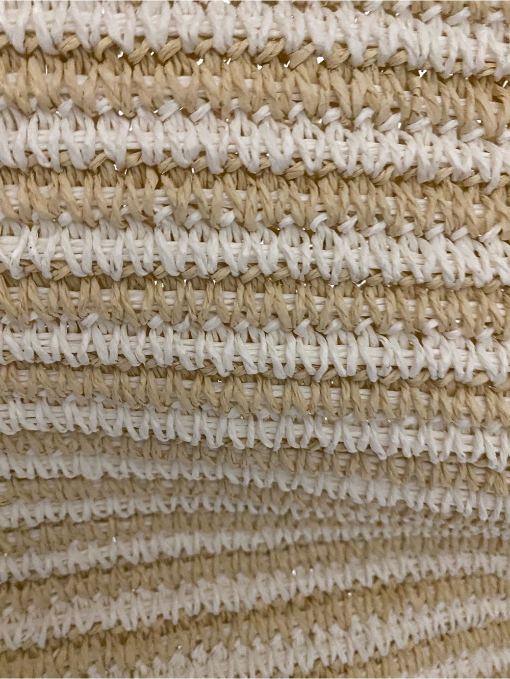 Buji Baja Striped Tan & White Tote - Picture 3 of 6